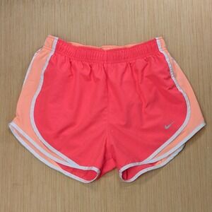 Nike Dri-FIT Running Shorts Women's Medium‎ Coral Peach Athletic Gym Performance